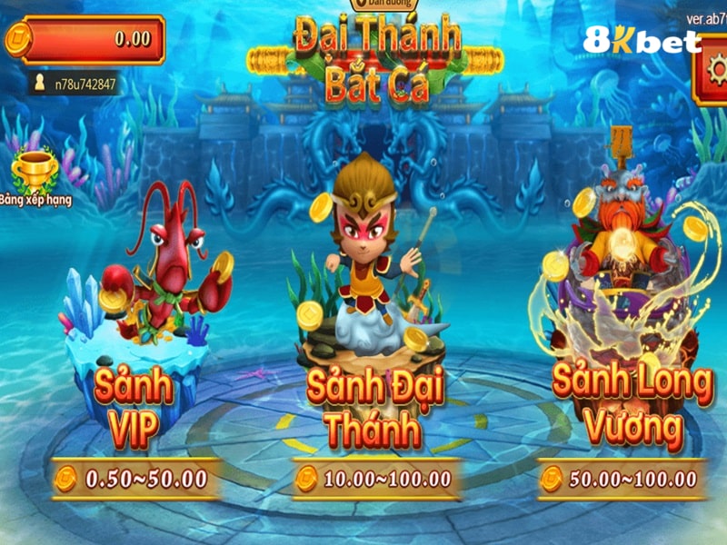 Khám phá các sảnh Bắt Cá Đại Thánh tại 8KBET Khám phá các sảnh Bắt Cá Đại Thánh tại 8KBET